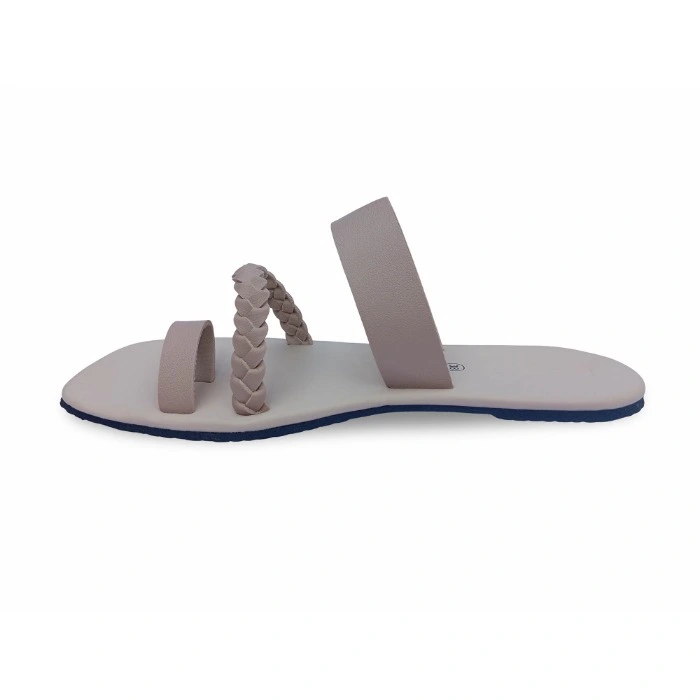 Omac Mira Beige Flats For Ladies